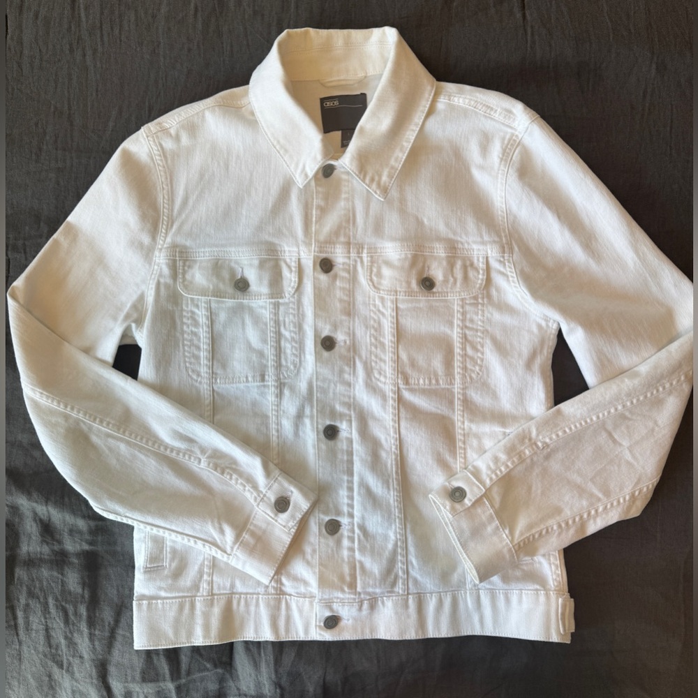 Men's White Denim Jacket